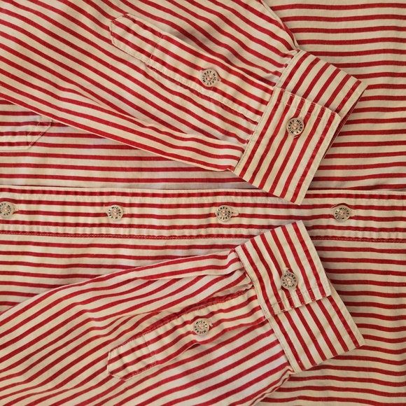 Mickey Unlimited × Jerry Leigh Embroidered Striped Button Down Womens Size Small - Picture 13 of 15